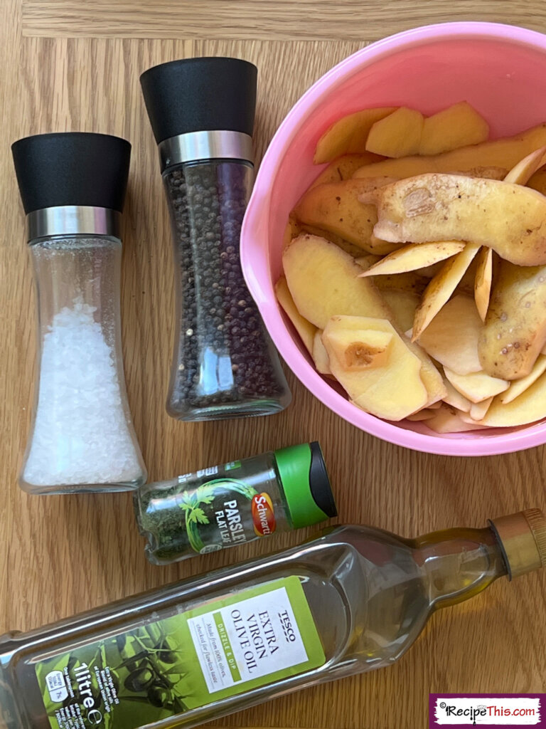 Potato Peel Air Fryer Ingredients