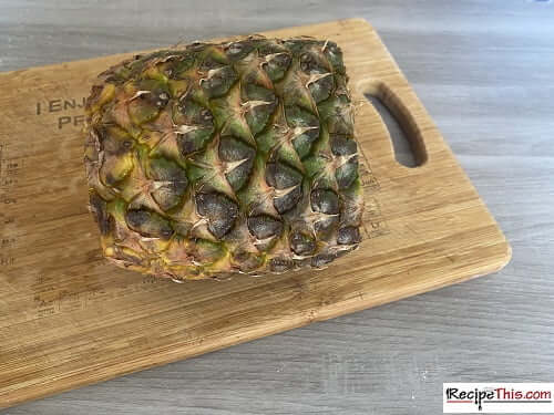 Preparing A Pineapple For Dehydrating