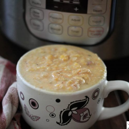 Pressure Cooker Cauliflower Corn Chowder – Healthy Instant Pot Freezer Meal