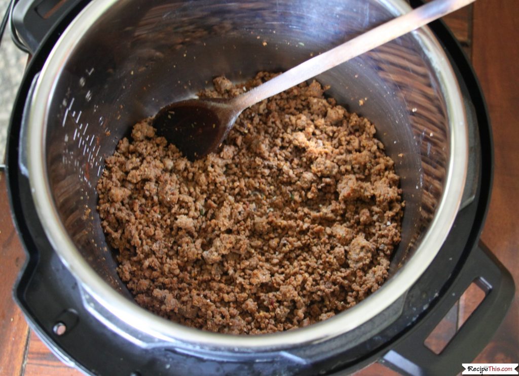 Pressure Cooker Frozen Taco Meat