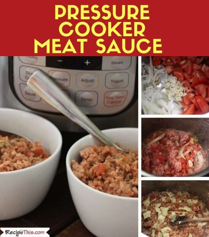 Pressure Cooker Meat Sauce (Instant Pot Bolognese)
