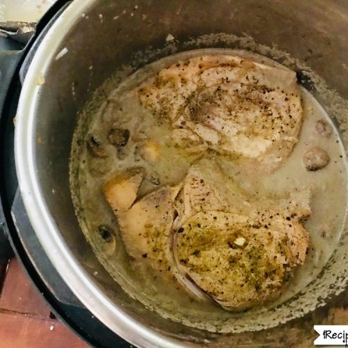 Pressure Cooker Pork Chops with Homemade Mushroom Gravy