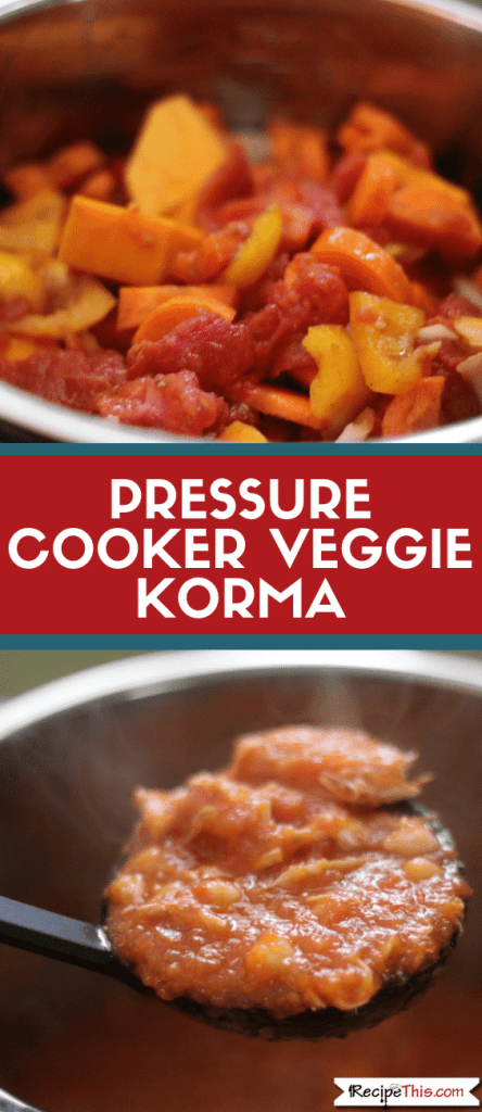 Pressure Cooker Vegetable Korma – Healthy Instant Pot Freezer Meals