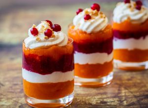 Welcome to my pumpkin and cranberry mini trifles recipe in the blender from recipethis.com. This is a great chance to use up your leftovers this Christmas.
