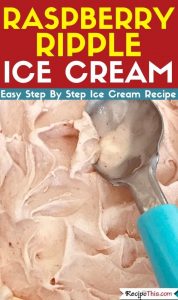 Raspberry Ripple Ice Cream Maker Recipe