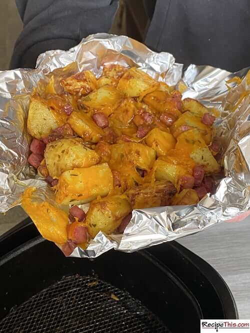 Roasted Potatoes With Cheese & Bacon