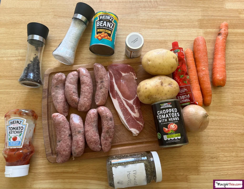 Sausage And Bean Casserole Slow Cooker Ingredients