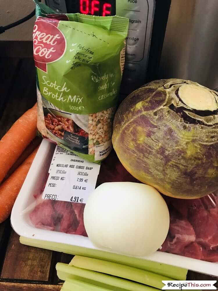 Scottish Beef Stew With Dumplings In The Instant Pot Ingredients