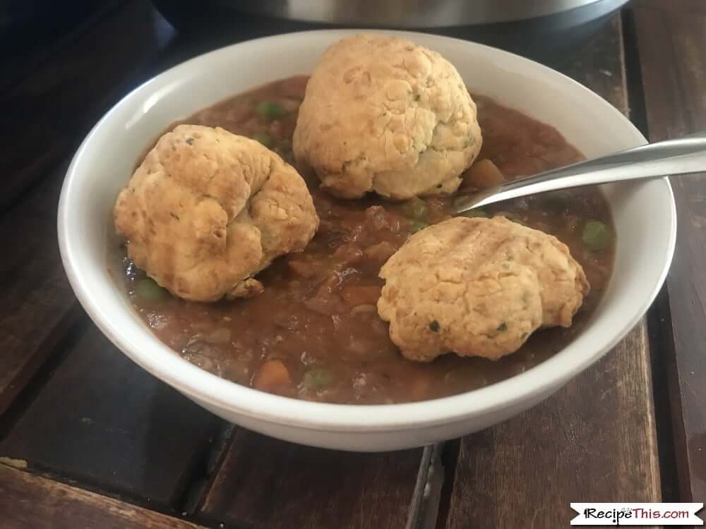 Scottish Beef Stew With Dumplings In The Instant Pot