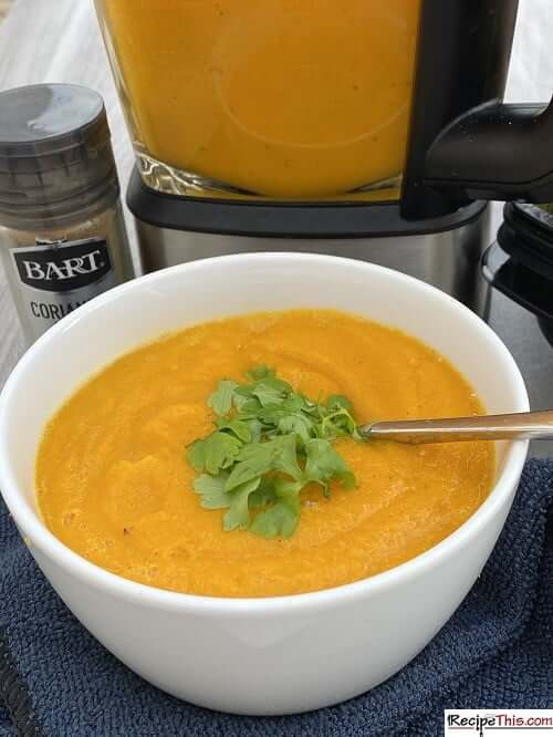 Carrot and Coriander Soup in a Soup Maker - Fuss Free Flavours