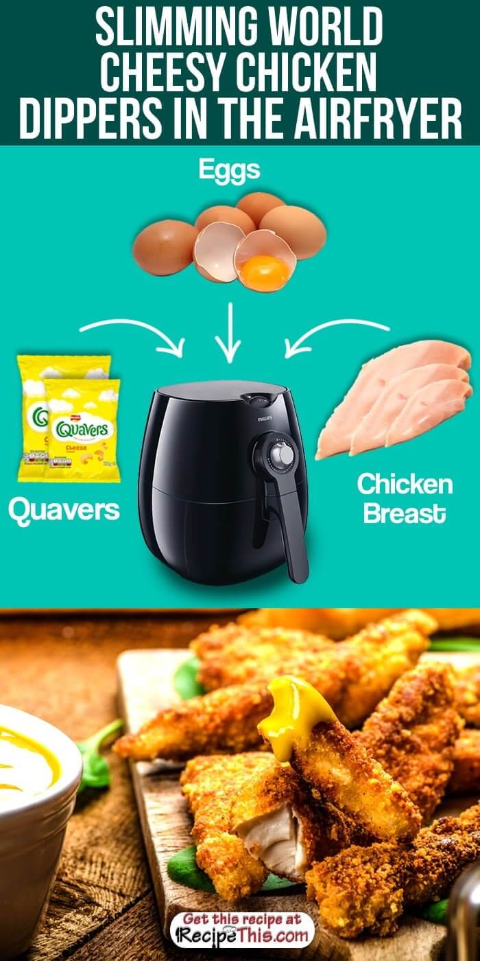 Airfryer Recipes | Slimming World Cheesy Chicken Dippers In The Airfryer From RecipeThis.com