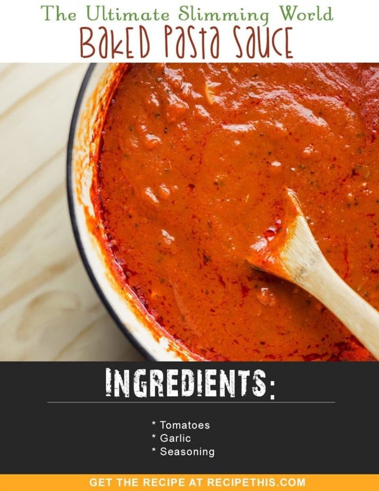 The Ultimate Slimming World Baked Pasta Sauce