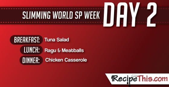 Slimming World | My Day 2 of a tailormade Slimming World SP Week brought to you by RecipeThis.com