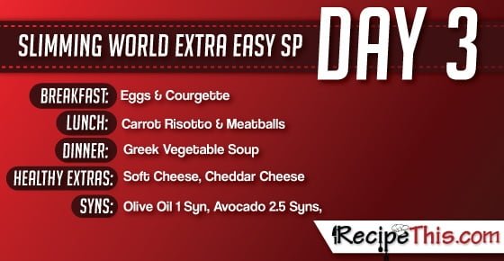 Slimming World | My Day 3 of a tailormade Slimming World SP Week brought to you by RecipeThis.com