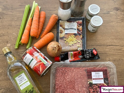 Slow Cooker Bolognese Ingredients