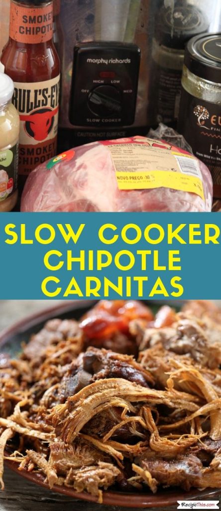 Slow Cooker Chipotle Carnitas slow cooker recipe