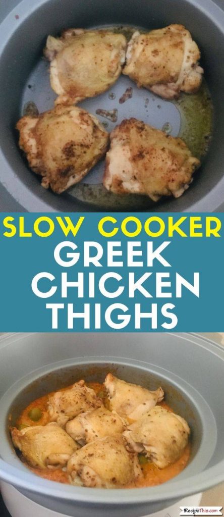 Slow Cooker Greek Chicken Thighs recipe