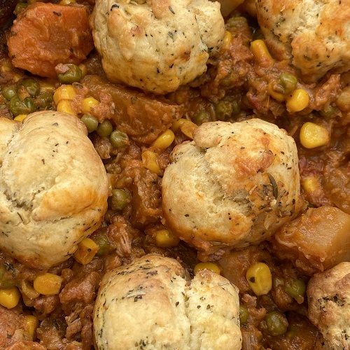 Slow Cooker Lamb Stew And Dumplings