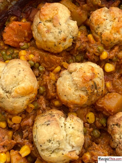 Slow Cooker Lamb Stew And Dumplings