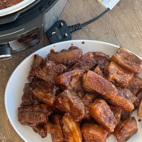 Slow Cooker Pork Belly Slices