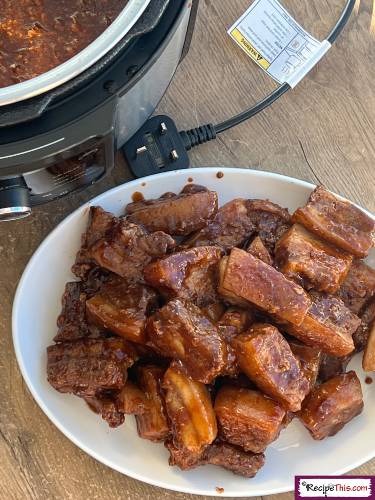 Slow Cooker Pork Belly Slices