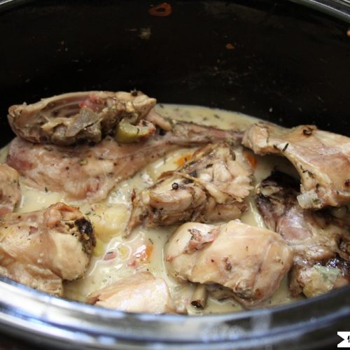 Slow Cooker Rabbit Stew