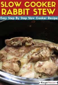 Slow Cooker Rabbit Stew easy slow cooker recipe