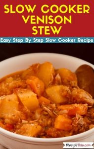 Slow Cooker Venison Stew slow cooker recipe