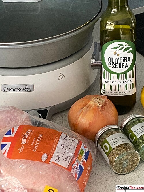 Slow Cooker Whole Chicken Ingredients