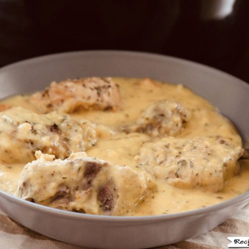 Slow cooker chicken fricassee