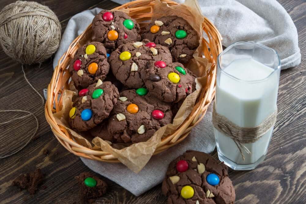 Smartie Cookies