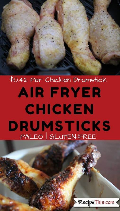 Sticky Air Fryer Chicken Drumsticks