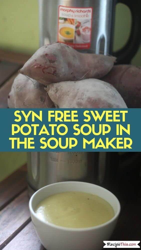 Sweet Potato Soup In The Soup Maker