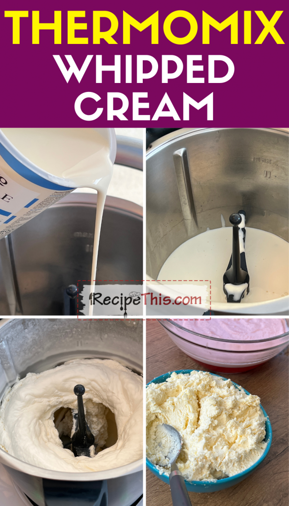 Thermomix whipped cream step by step