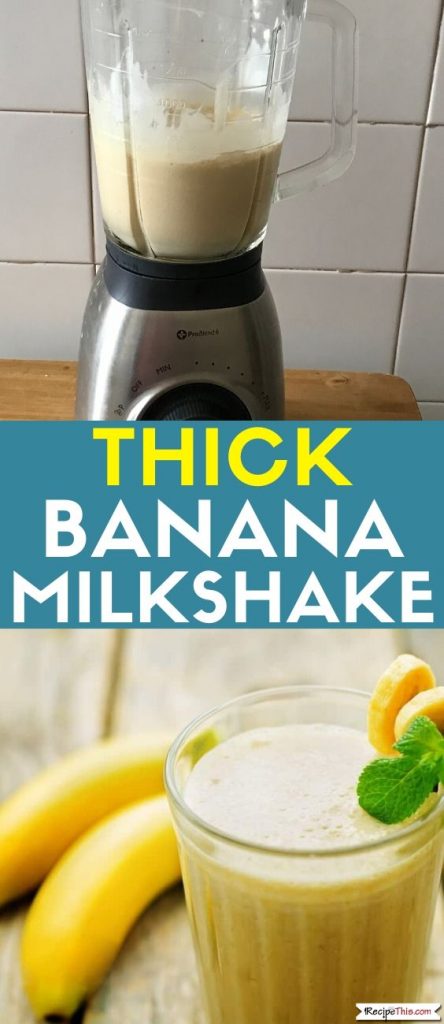 Thick Banana Milkshake recipe
