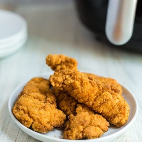 Frozen Grilled Chicken Strips in the Air Fryer