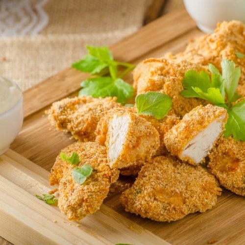 Welcome to my Whole 30 best of the Mediterranean Airfryer Breaded Chicken.