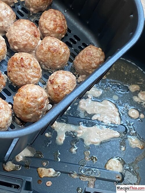 air fried turkey meatballs