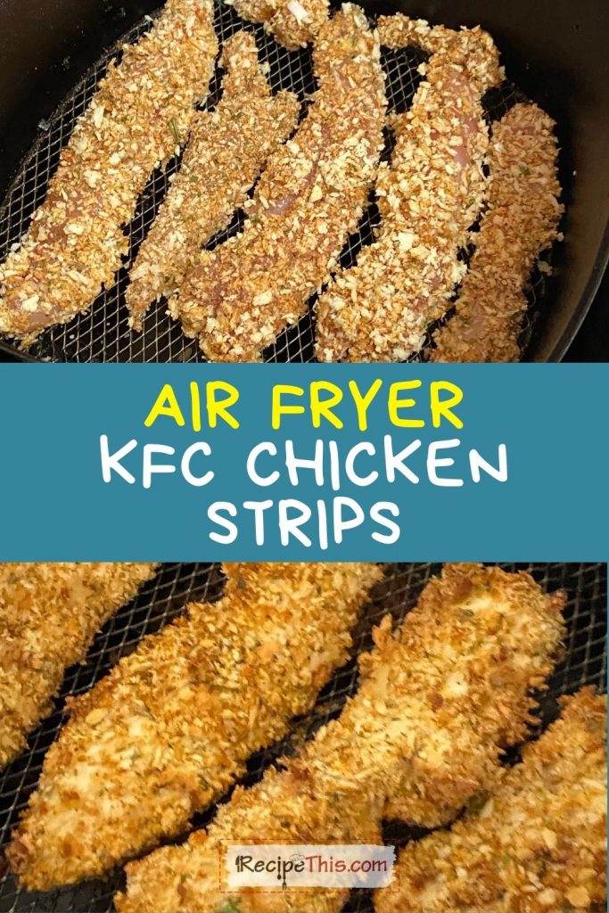 air fryer KFC chicken strips at recipethis.com