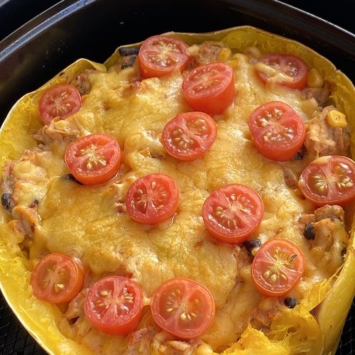 air fryer Spaghetti Squash Casserole