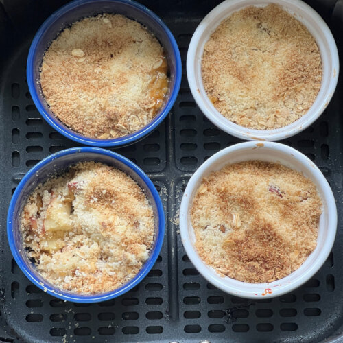 air fryer apple crumble