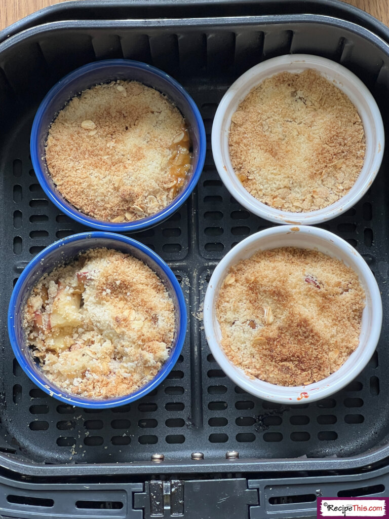 air fryer apple crumble