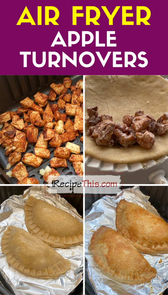 air fryer apple turnovers step by step