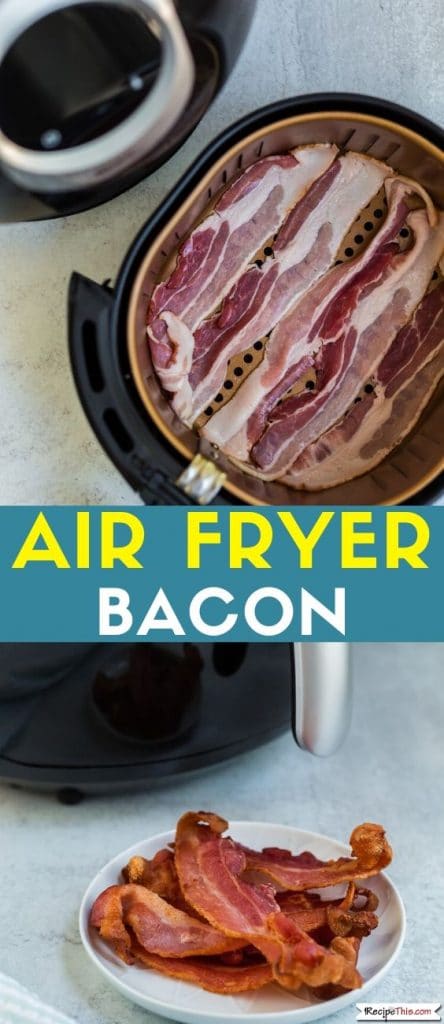 air fryer bacon at recipethis.com