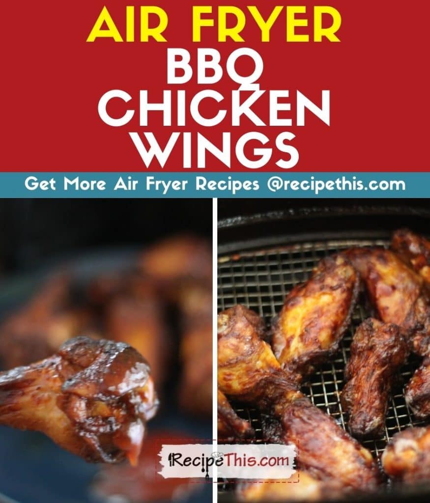 air fryer bbq chicken wings step by step