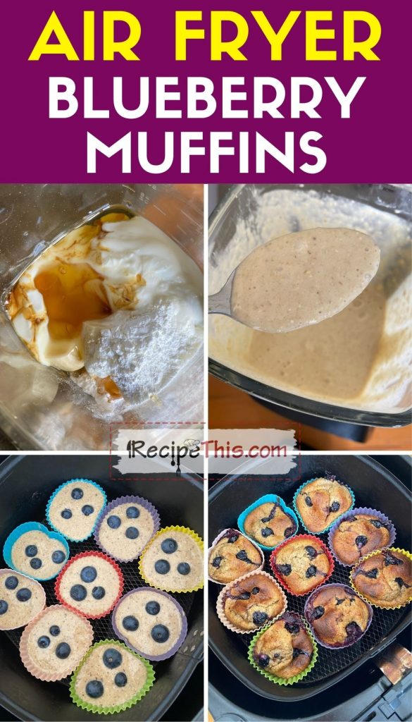 air fryer blueberry muffins recipe