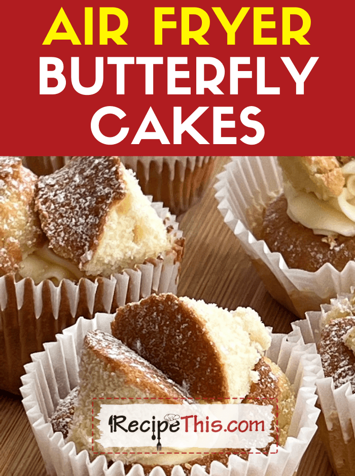Air Fryer Butterfly Cakes