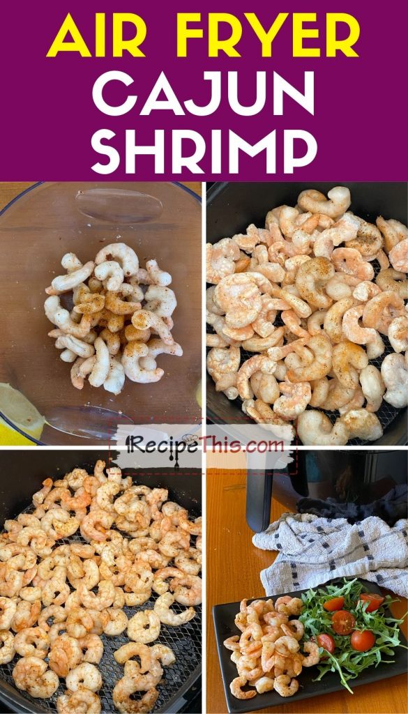 air fryer cajun shrimp step by step