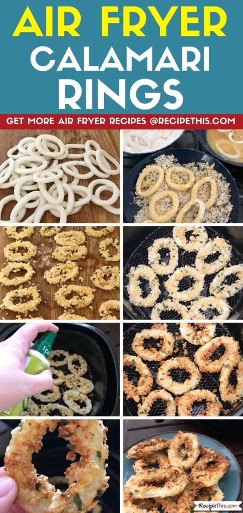 air fryer calamari rings step by step