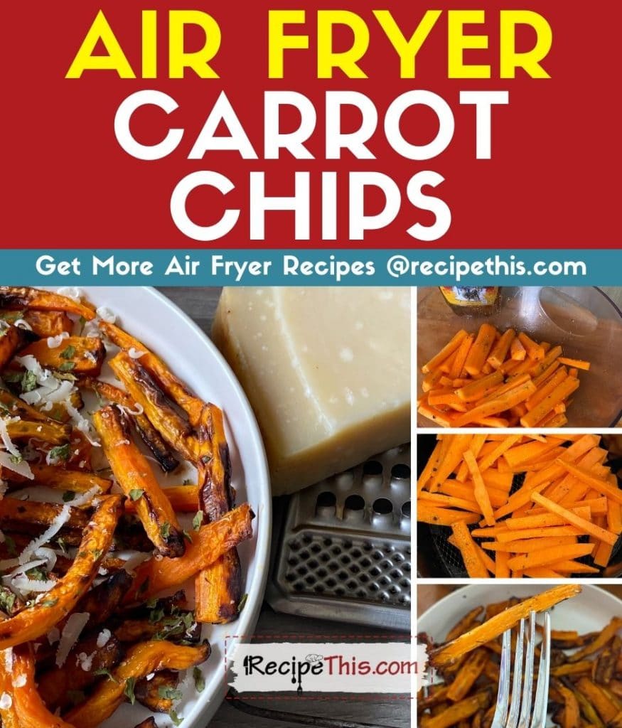air fryer carrot chips step by step